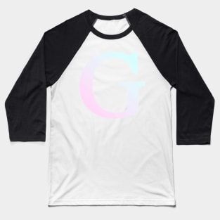 The Letter G Cool Colors Design Baseball T-Shirt